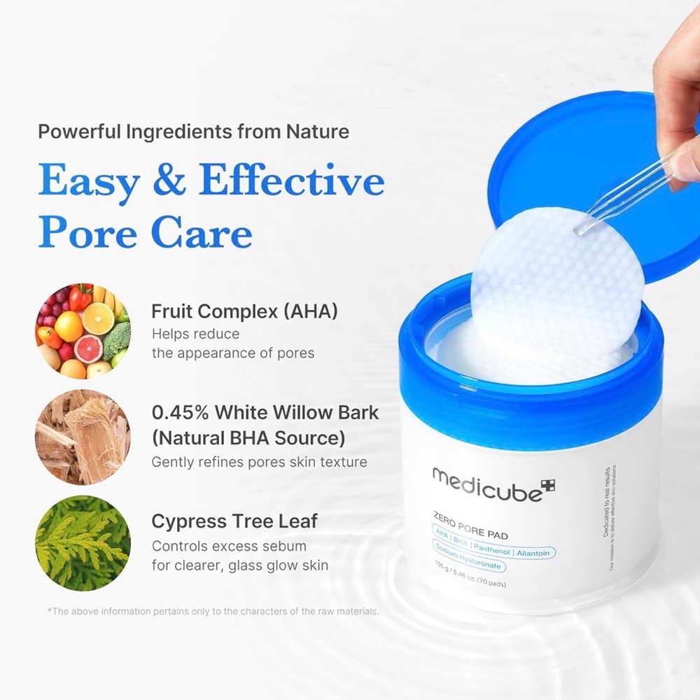 Medicube Zero Pore Pads  2.0 (Ultra Sensitive Skin) - 70 Pads EXP 9/2027 5.46 oz - Picture 2 of 8